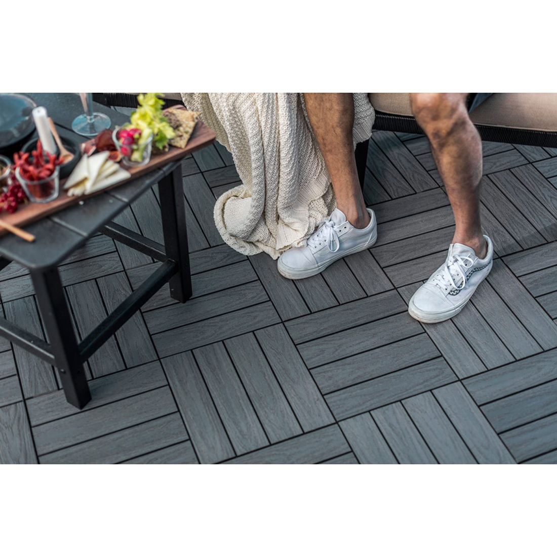 Terrassehelle Jabo Ruta Kompositt 4-Pk 30x30 cm FSC (A)