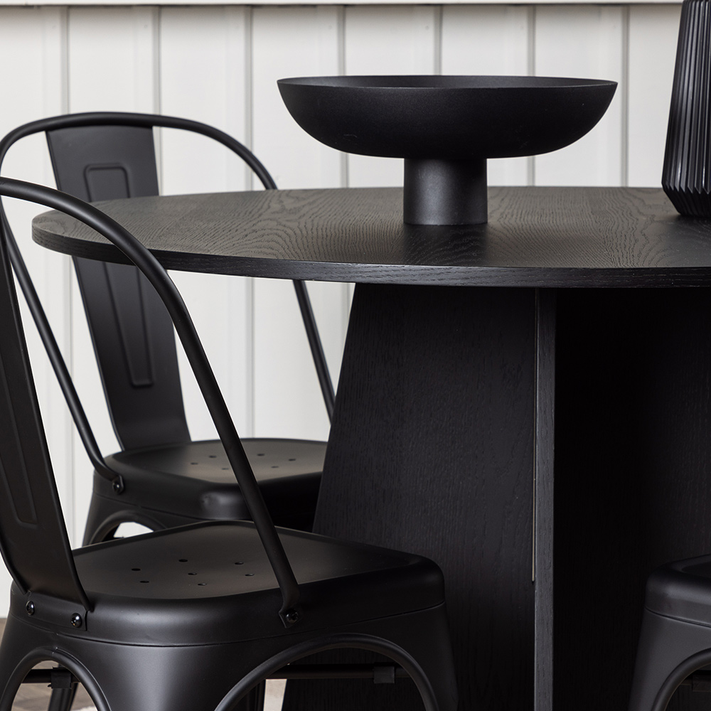 Spisegruppe Venture Home Bootcut Ø110 cm med 4 Tempe Stoler