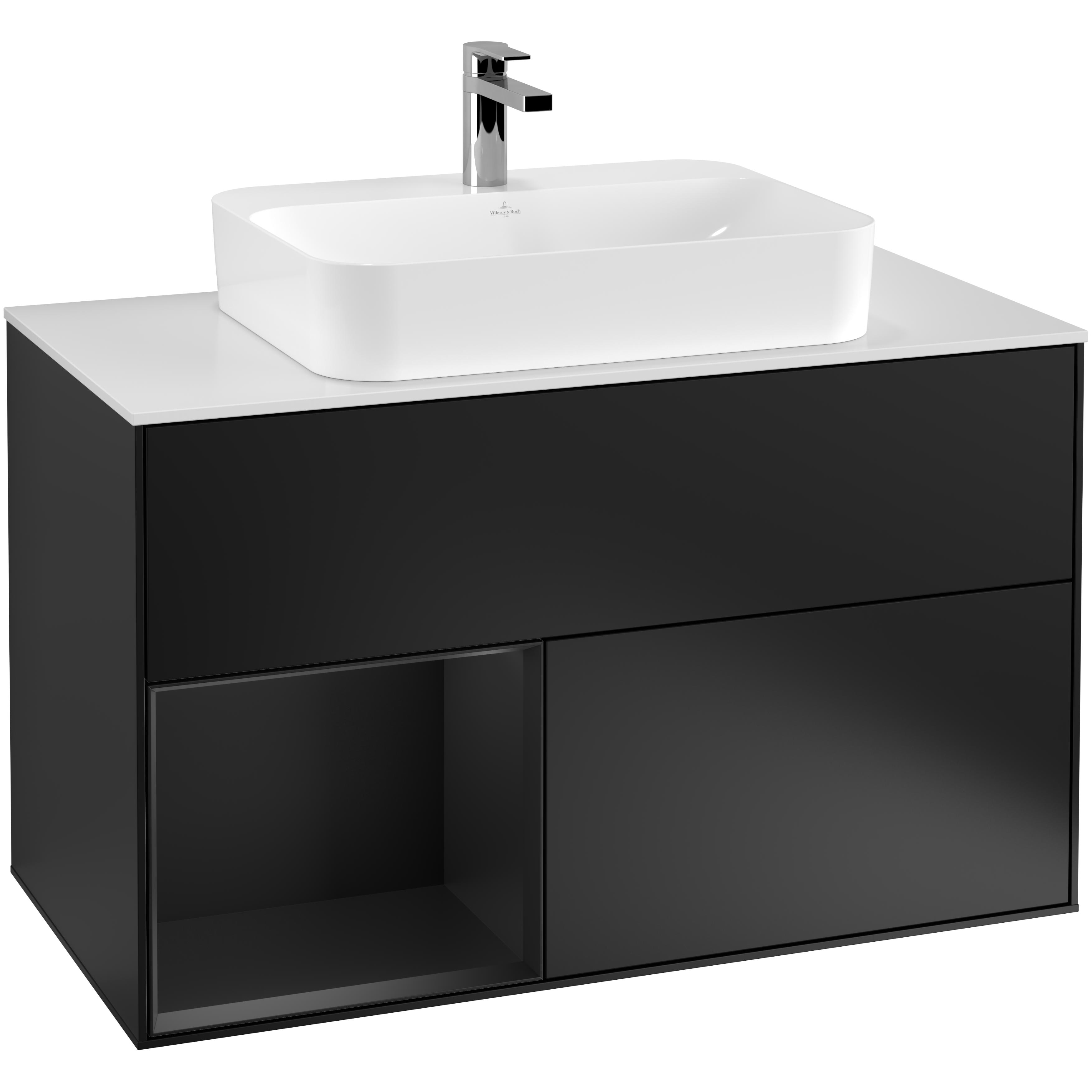 Tvättställsskåp Villeroy & Boch Finion med 2 Lådor Hylla och Bänkskiva för Ytmonterat Tvättställ