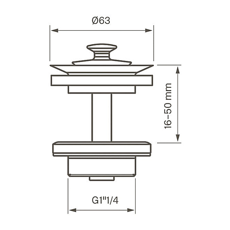 Bunnventil Tapwell 58400 Krom