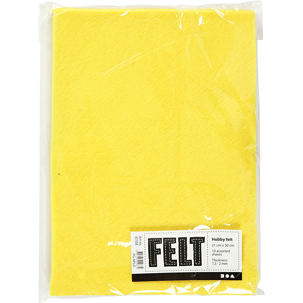 Hobbyfilt Creativ Company A4 210x297 mm 10 Ark/1 Pk
