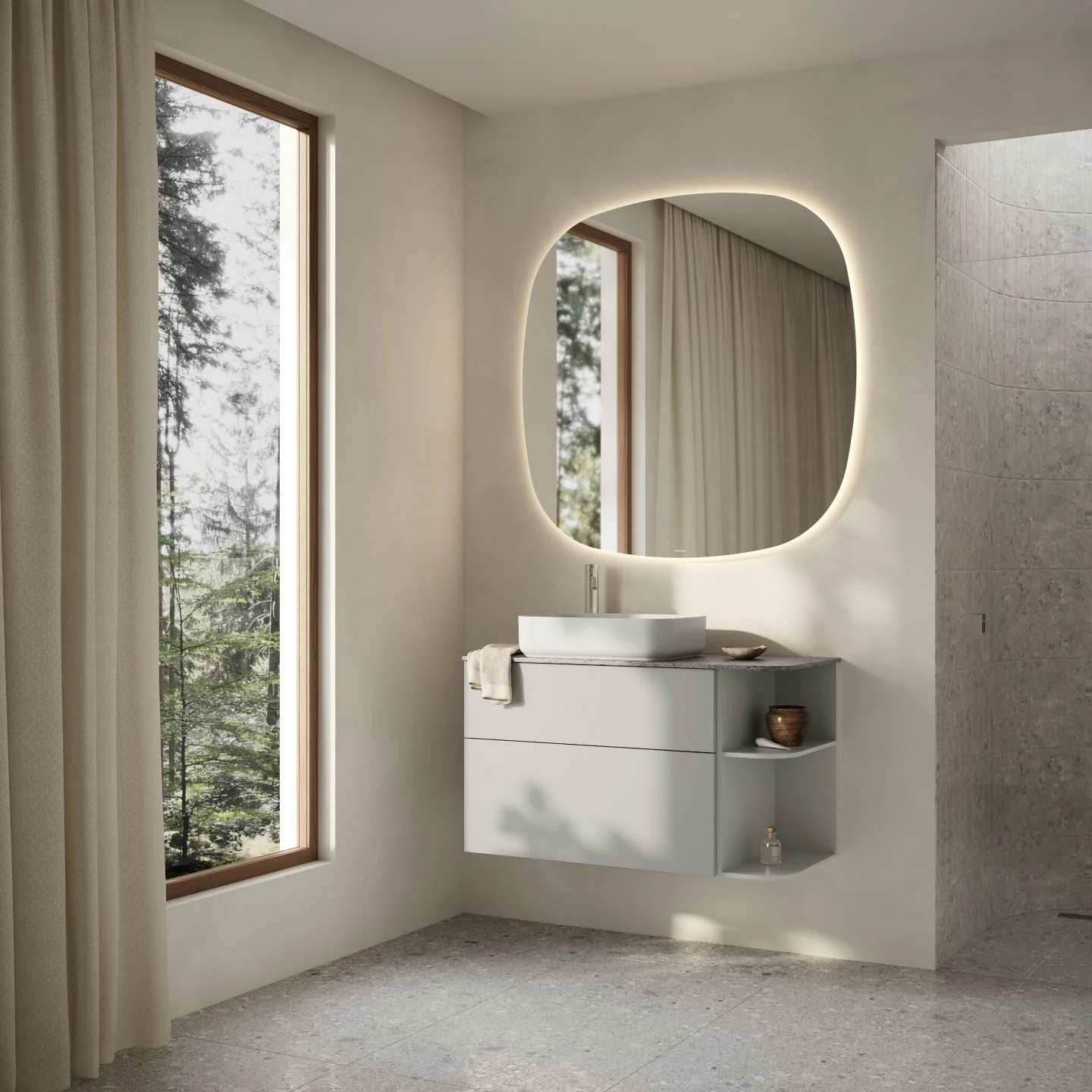 Bänkskiva Svedbergs Poem Soft Kalk