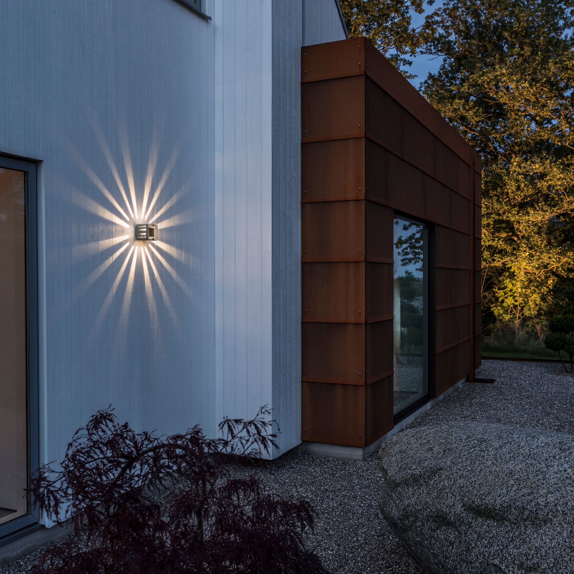 Vegglampe Gnosjö Konstsmide Pescara Kvadratisk LED 3W