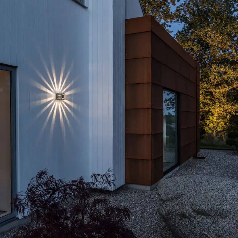Vegglampe Gnosjö Konstsmide Pescara Kvadratisk LED 3W