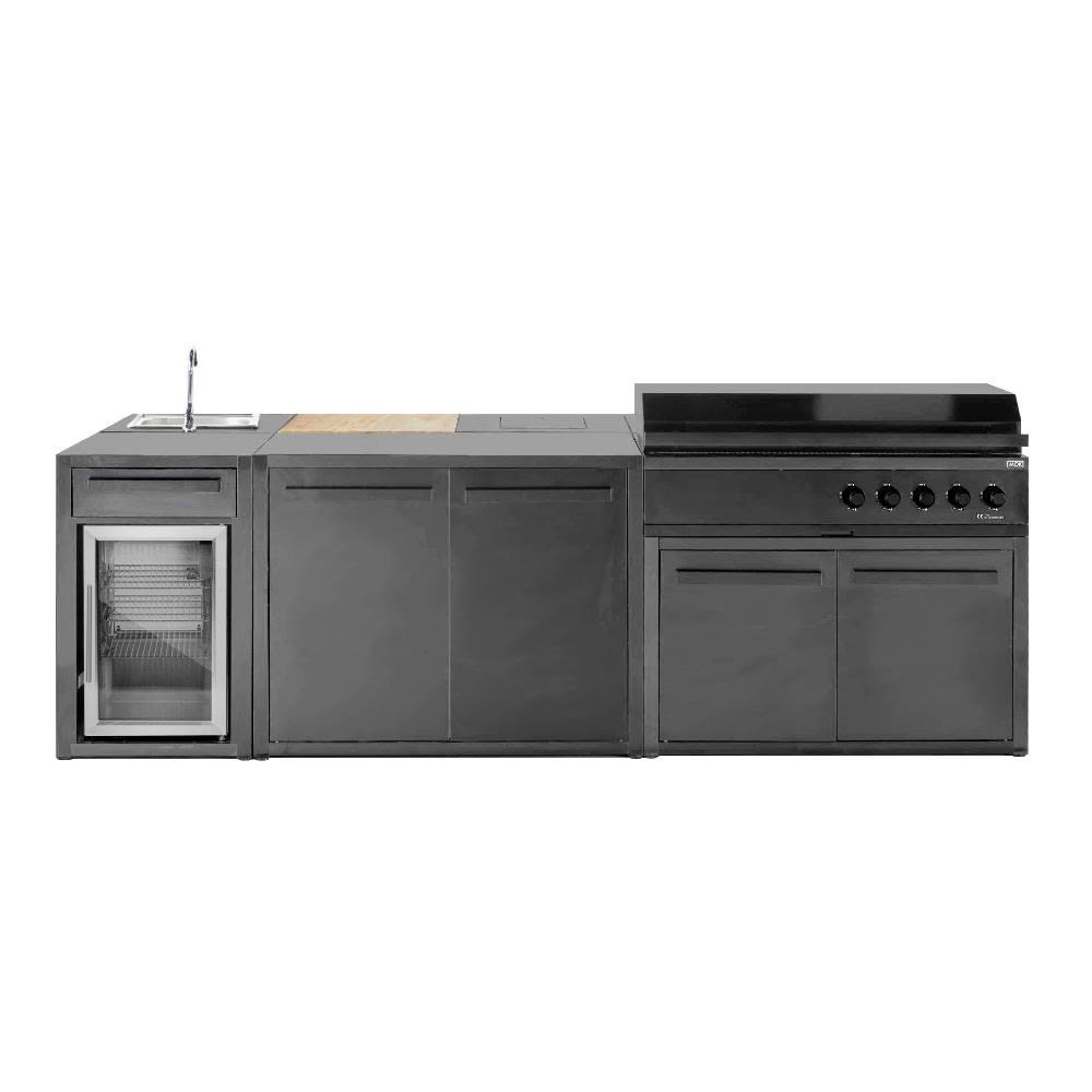 Frittstående Kjøleskap MyOutdoorKitchen Nordic Line Sort