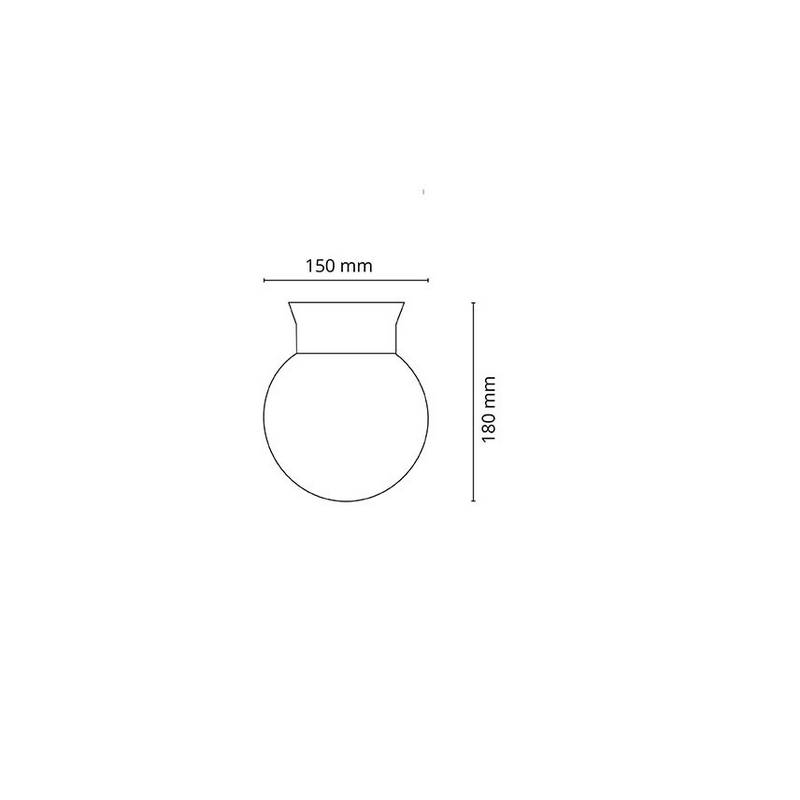 Tak/Vegglampe SG ARMATUREN Rondo Hvit 10W LED E27