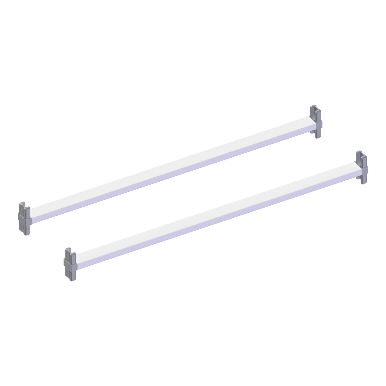 Tvärstag påbyggnad vit 450 Hvit, 450 mm