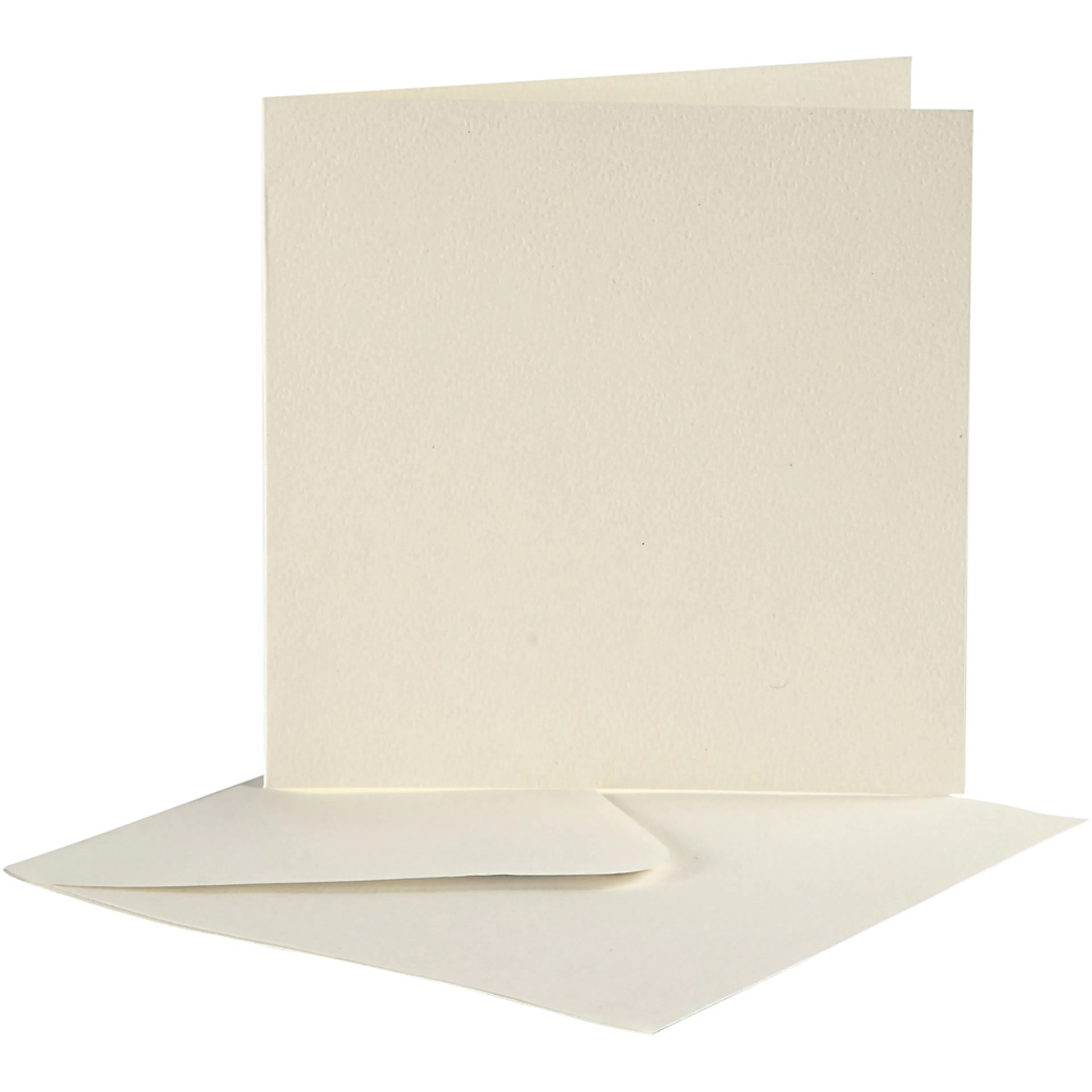 Brevkort Creativ Company Kortstr 12,5x12,5 cm Konvstr 13,5x13,5 cm 10 sett/1 Pk