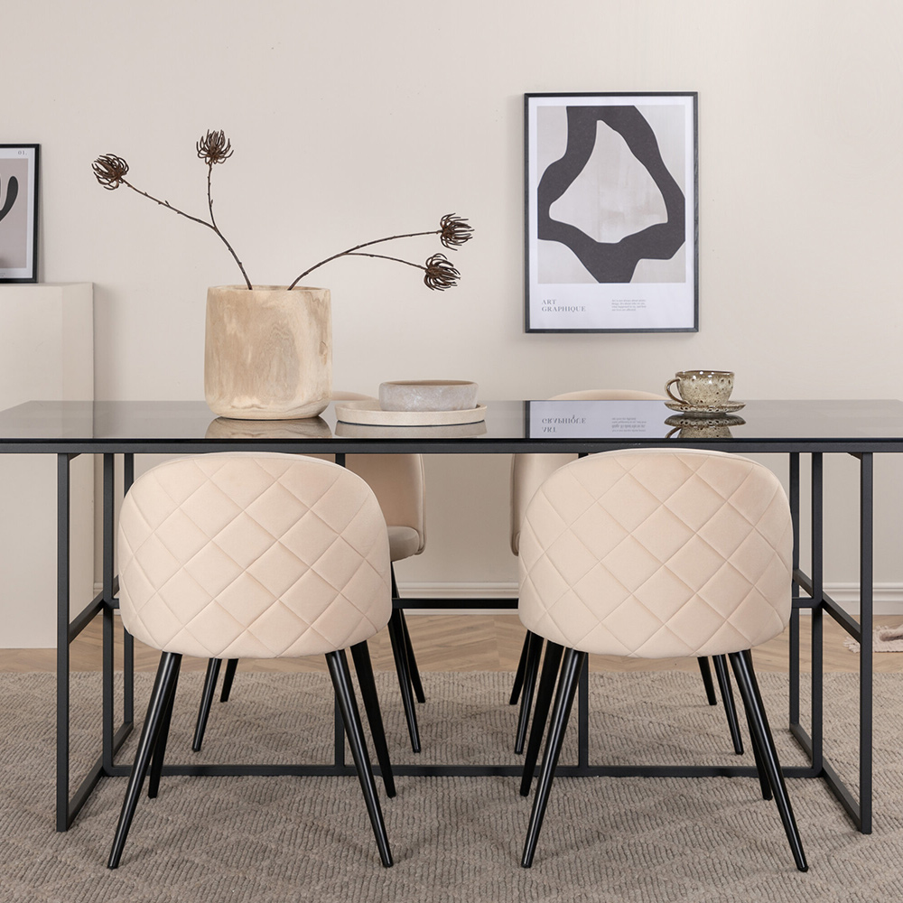 Spisegruppe Venture Home Lund Spisebord og Valentina Stitcthes Spisestol