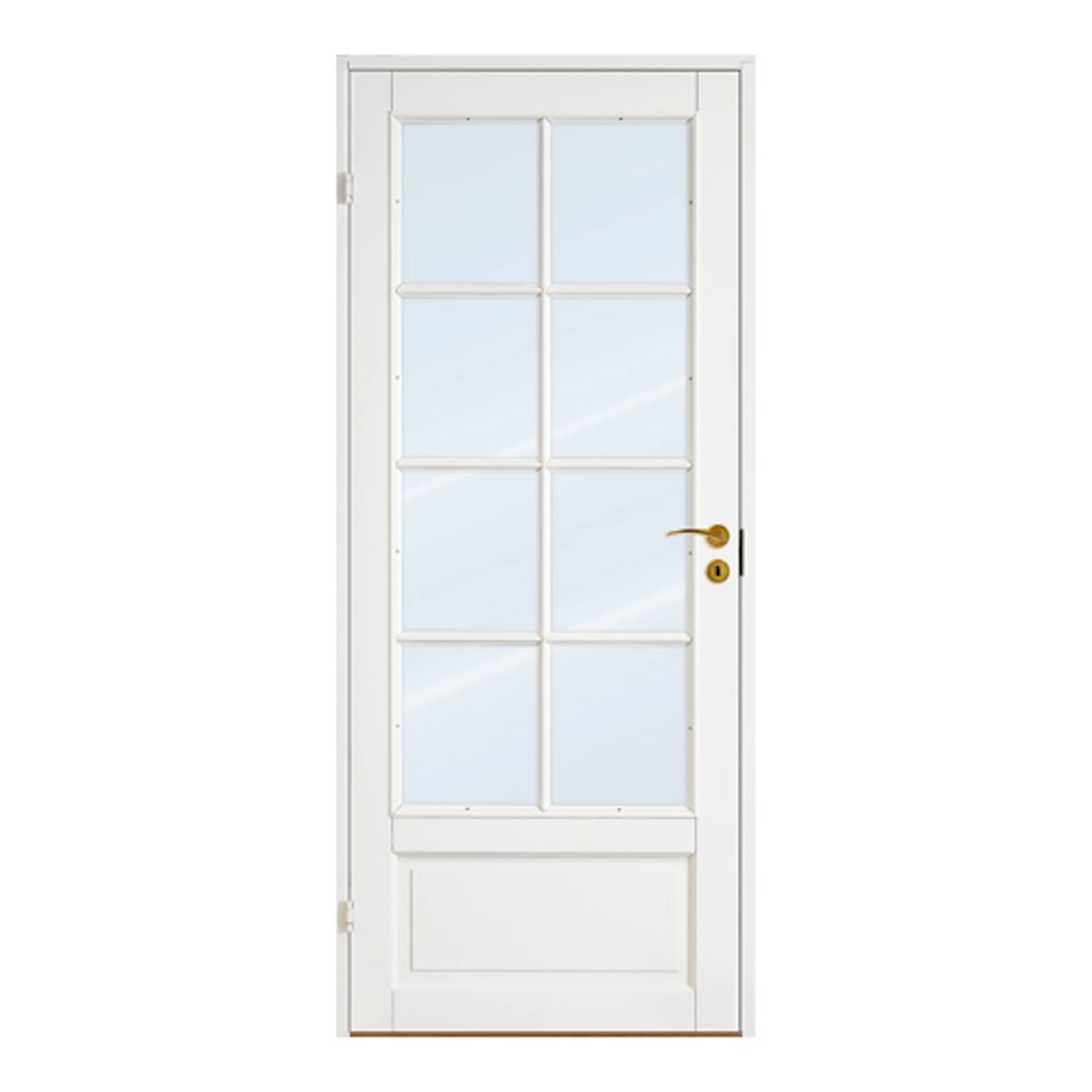 Innerdør Scanflex Skjold Klarglass 2x4