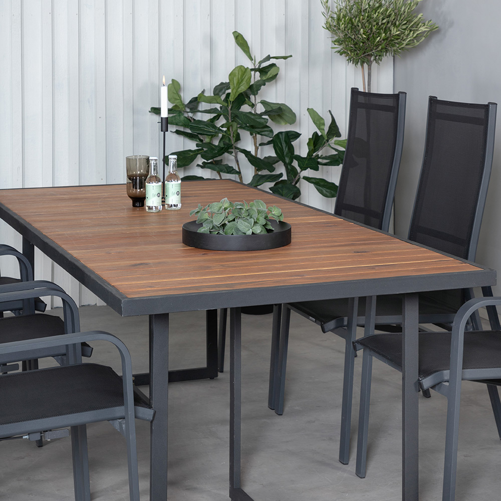 Spisegruppe Venture Home King med 6 Curz Spisestoler