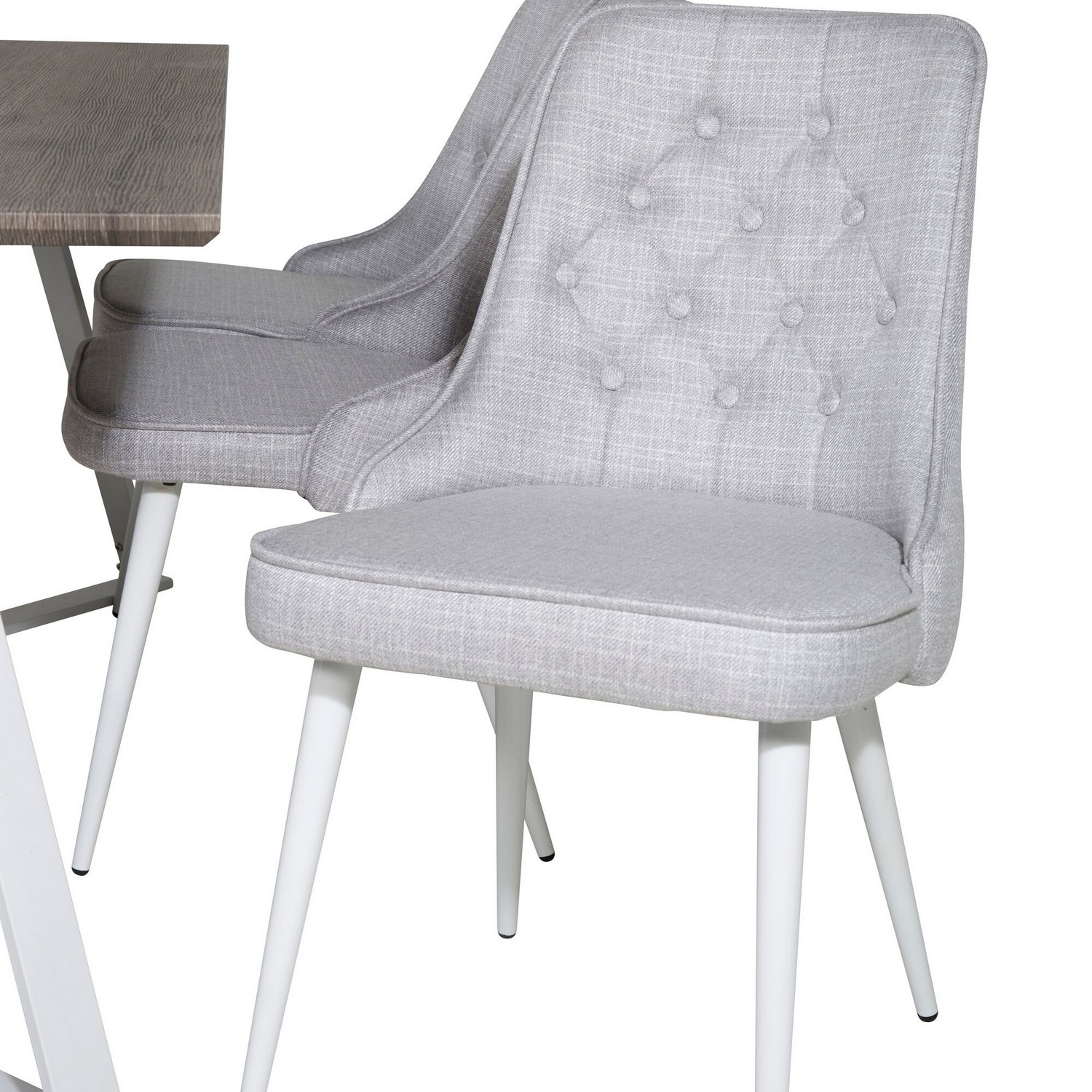 Spisegruppe Venture Home Madde med 6 Vera Stoler Polyester