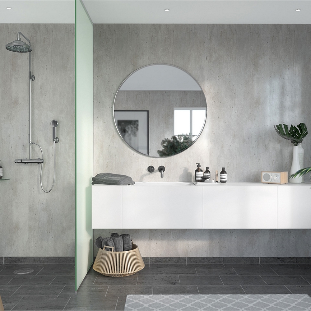 Baderomspanel Fibo 2204-00 Cracked Cement