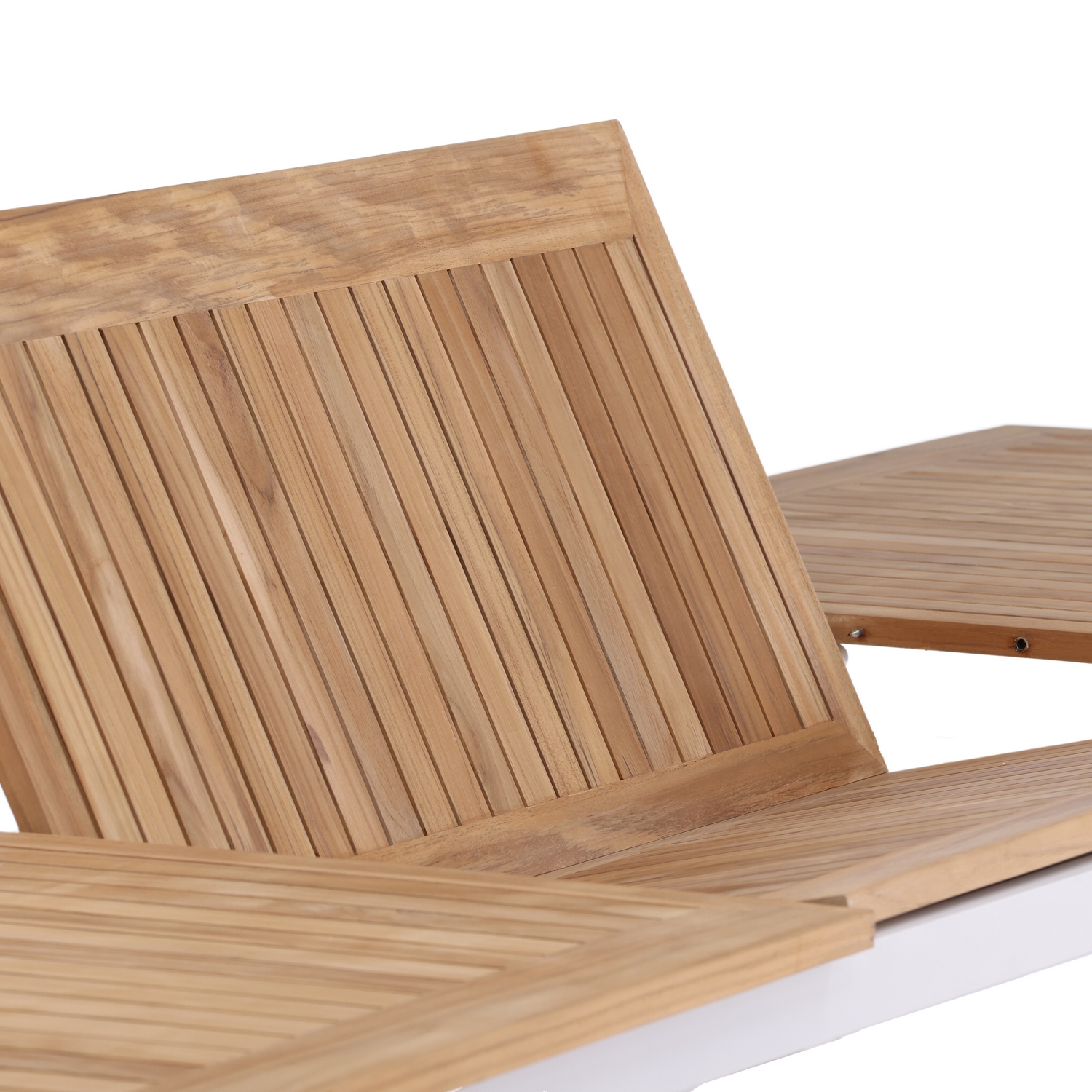 Panama - Table - 224/324*100 - Vit Alu/Teak Hvit/Teak