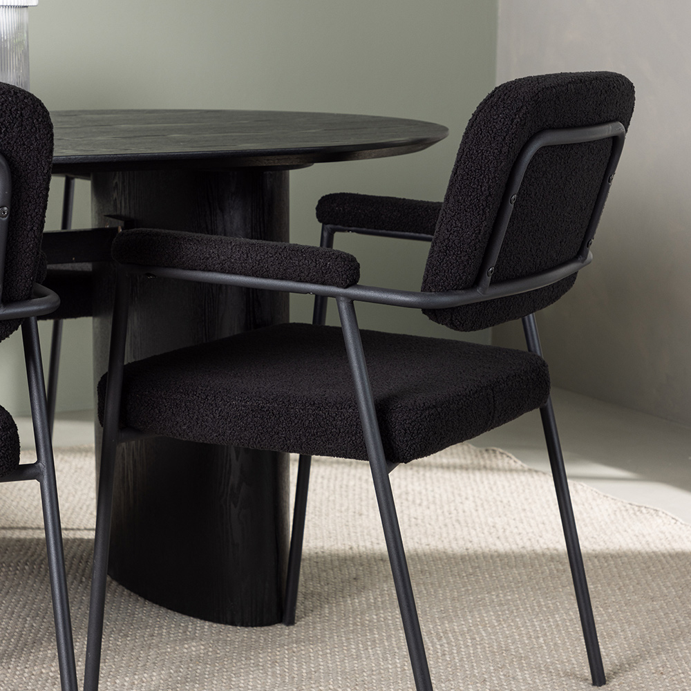 Spisegruppe Venture Home Isolde med 4 stk Yesterday Stoler