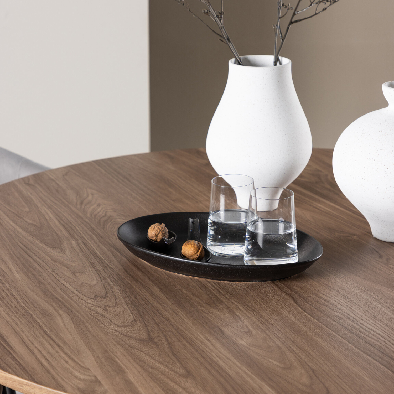 Spisegruppe Venture Home Olivia Ø110 med 4 stk Evelina Stoler
