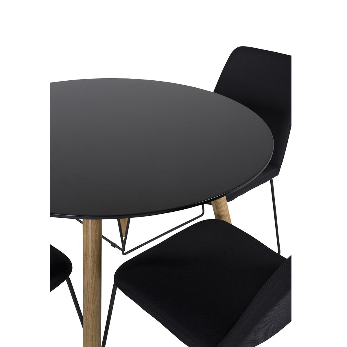 Spisegruppe Venture Home Plaza Ø100 cm med 4st Muce Spisestoler