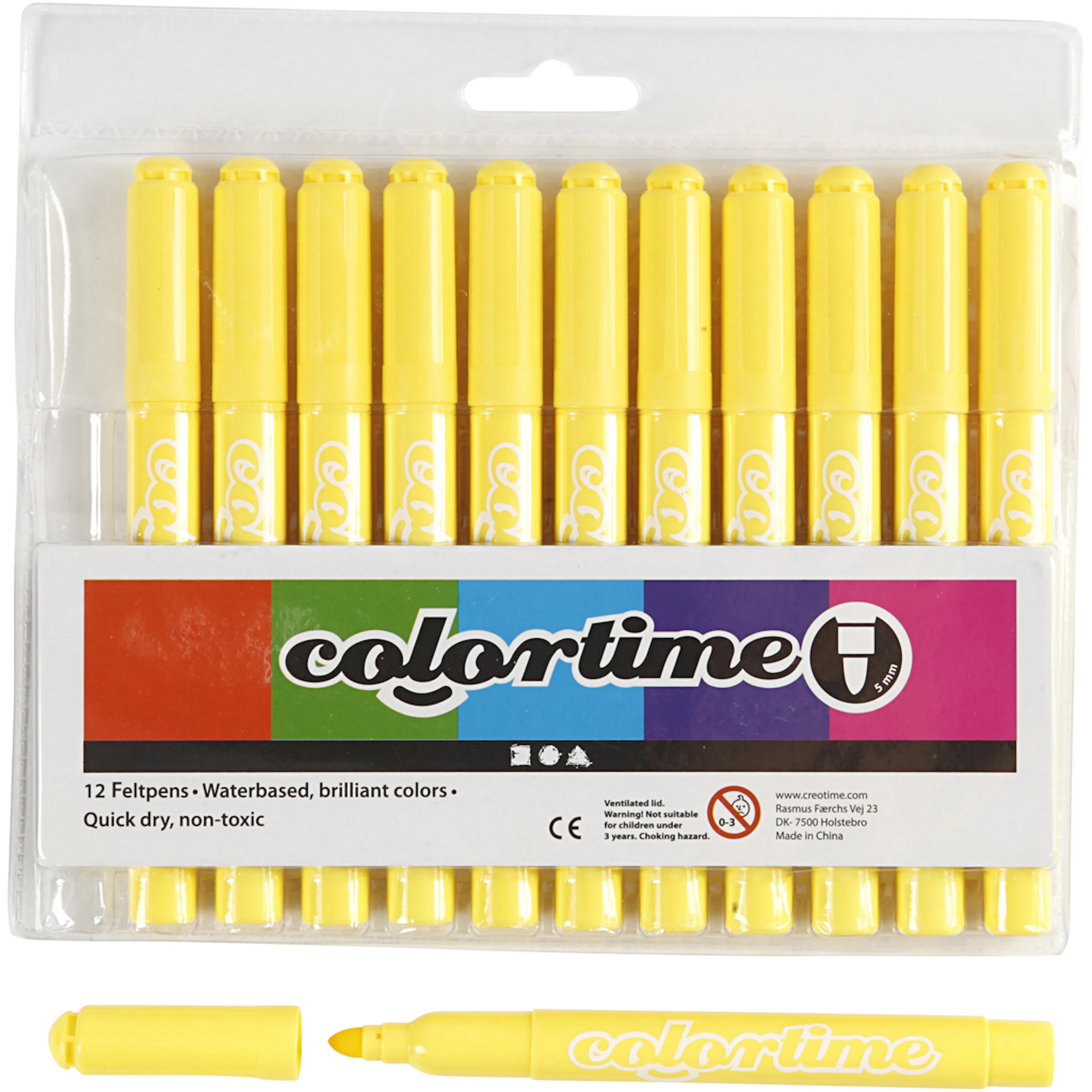 Tusjpenner Creativ Company Colortime Strek 5 mm 1 Pk