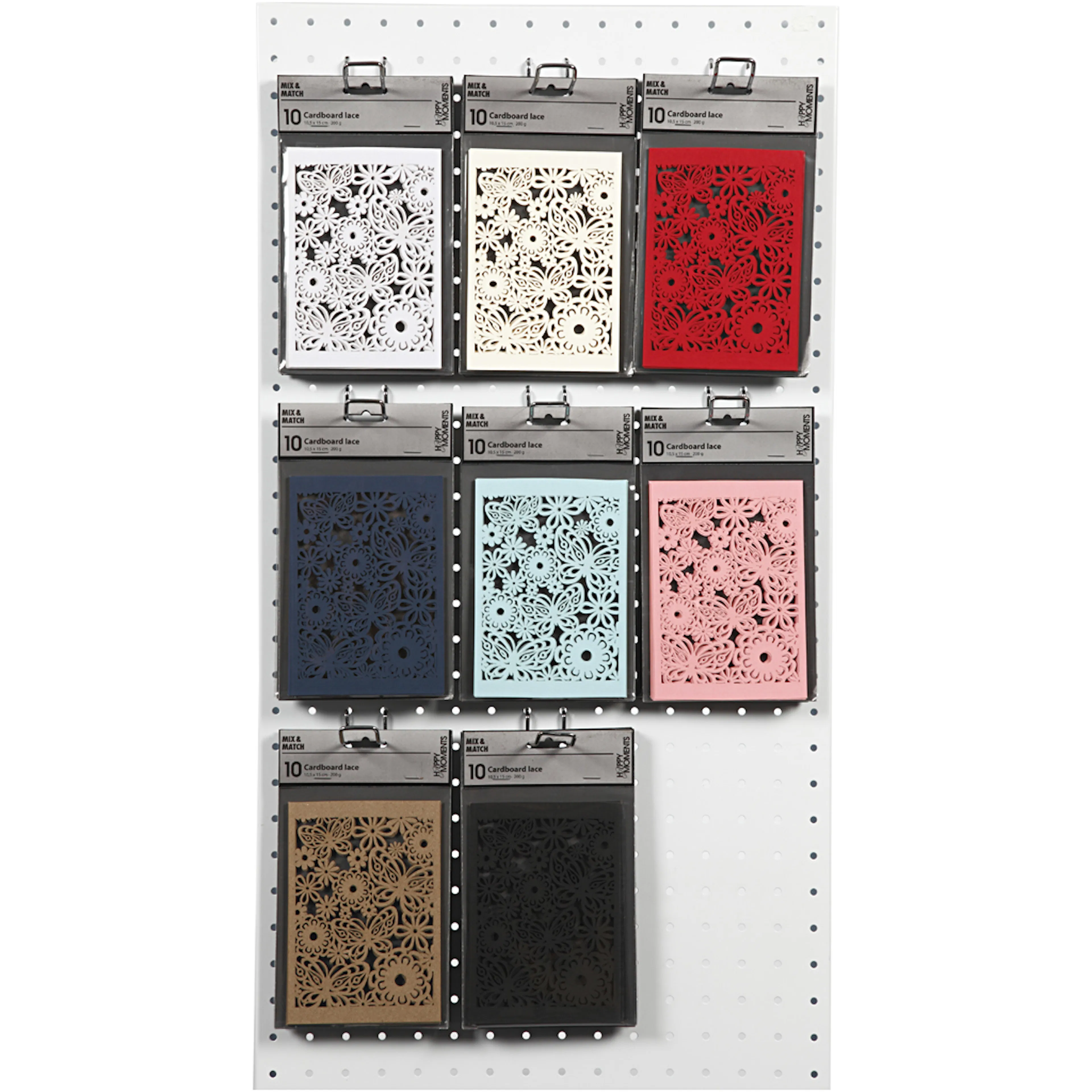 Blondekartong Creativ Company Ass Farger 10,5x15 cm 8x10 Pk/1 Pk