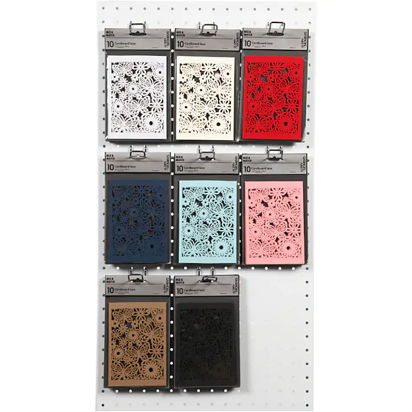 Blondekartong Creativ Company Ass Farger 10,5x15 cm 8x10 Pk/1 Pk