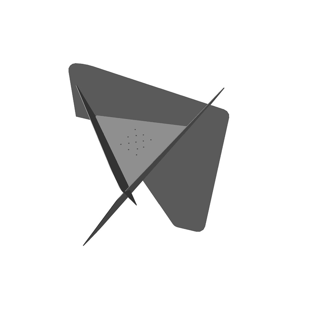 Bålpanne Jabo Triangel Inkl Fat Corten 64x64x54 cm