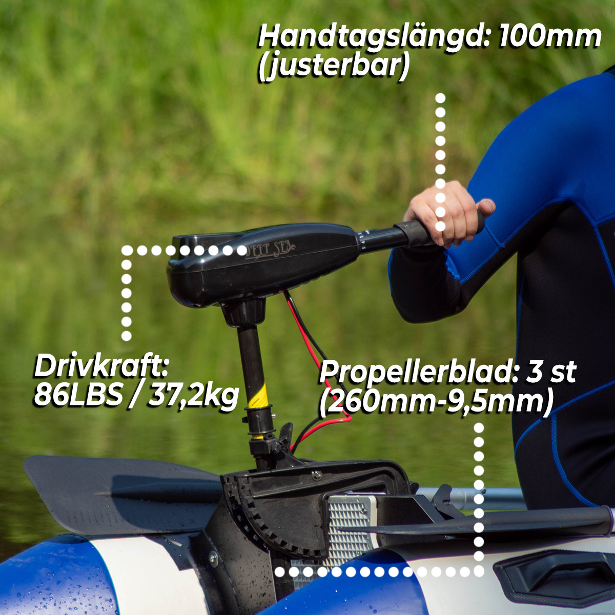 Elektrisk Båtmotor Deep Sea 86LBS