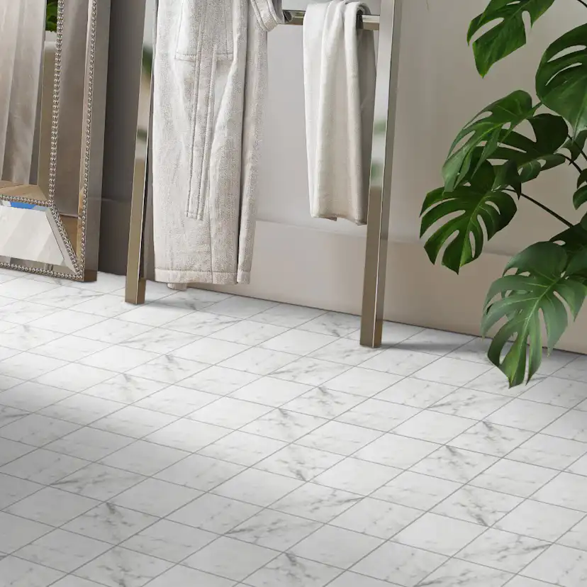 Klinker Coem Ceramiche Marmor B. Carrara Matt Hvit 15x15 cm