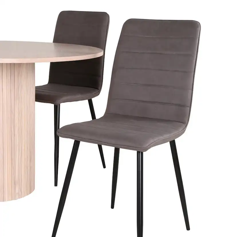 Spisegruppe Venture Home med Bianca Spisebord og 4 Walerina Spisestoler