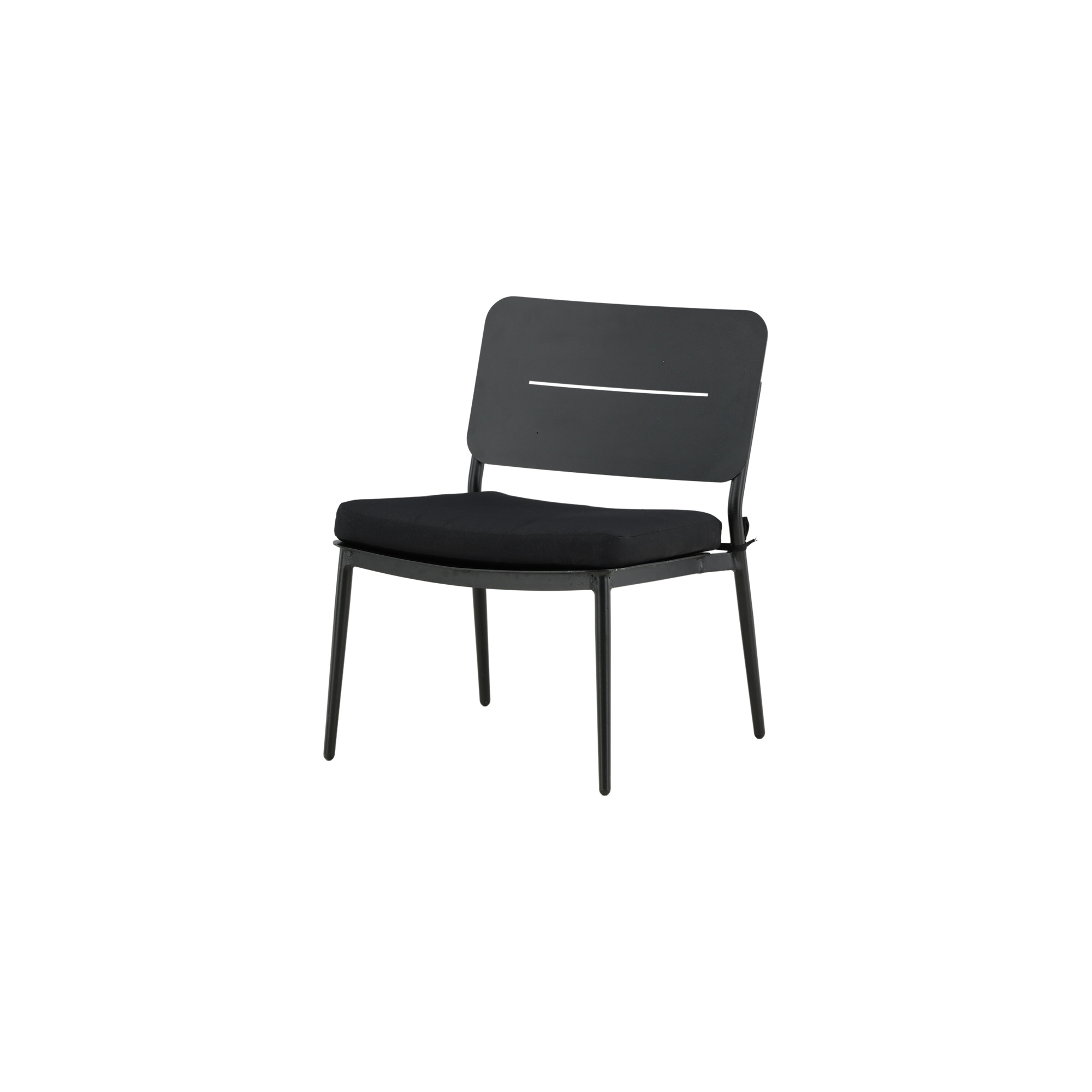 Lina lounge Chair - Black / Black Cushion Sort