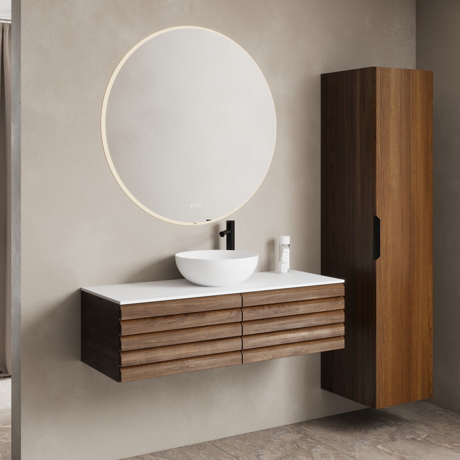 Topplate Linn Bad Corian