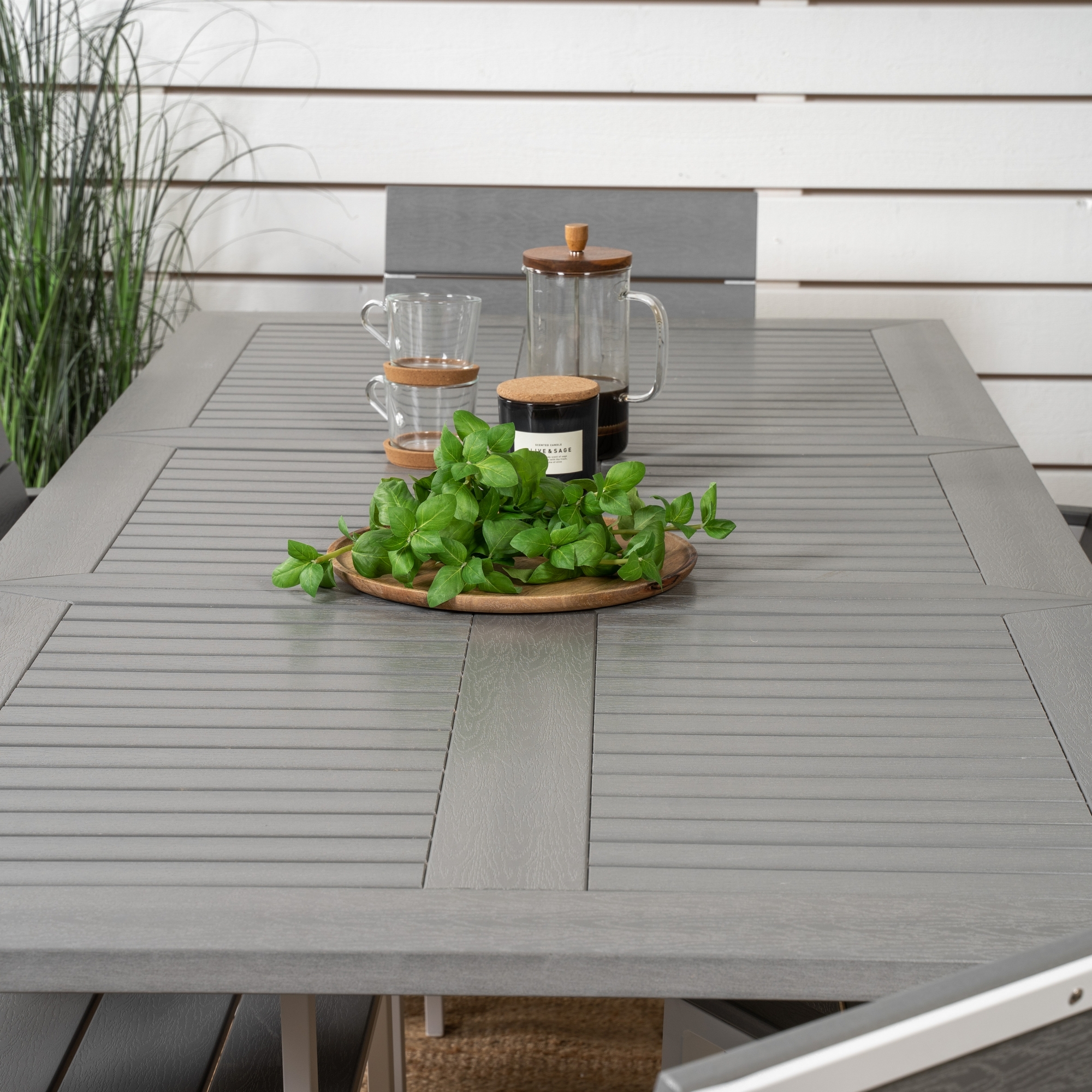 Spisegruppe Venture Home Aleyna 152/210 med 6 Lova Spisestoler