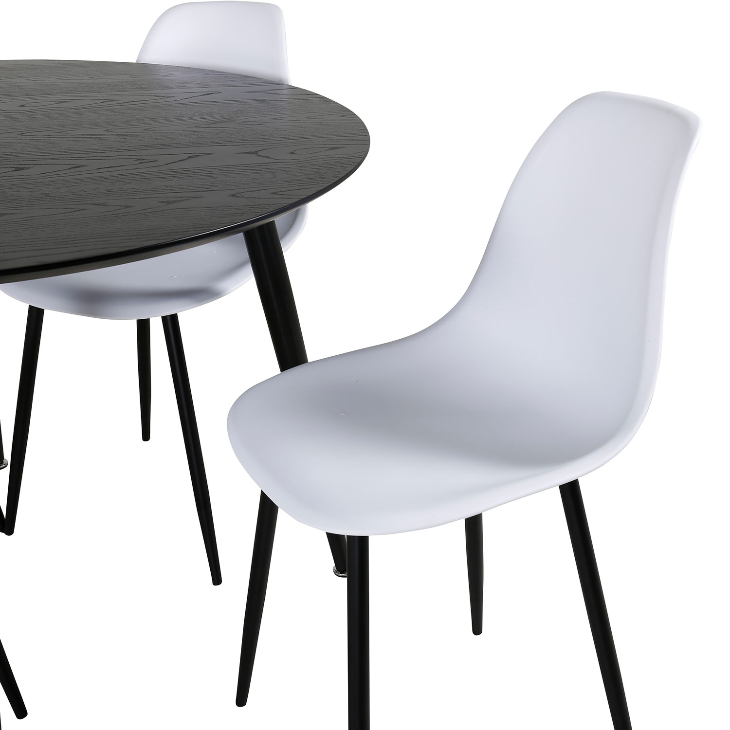 Spisegruppe Venture Home Dipp med 4 Polar Plastic Stoler