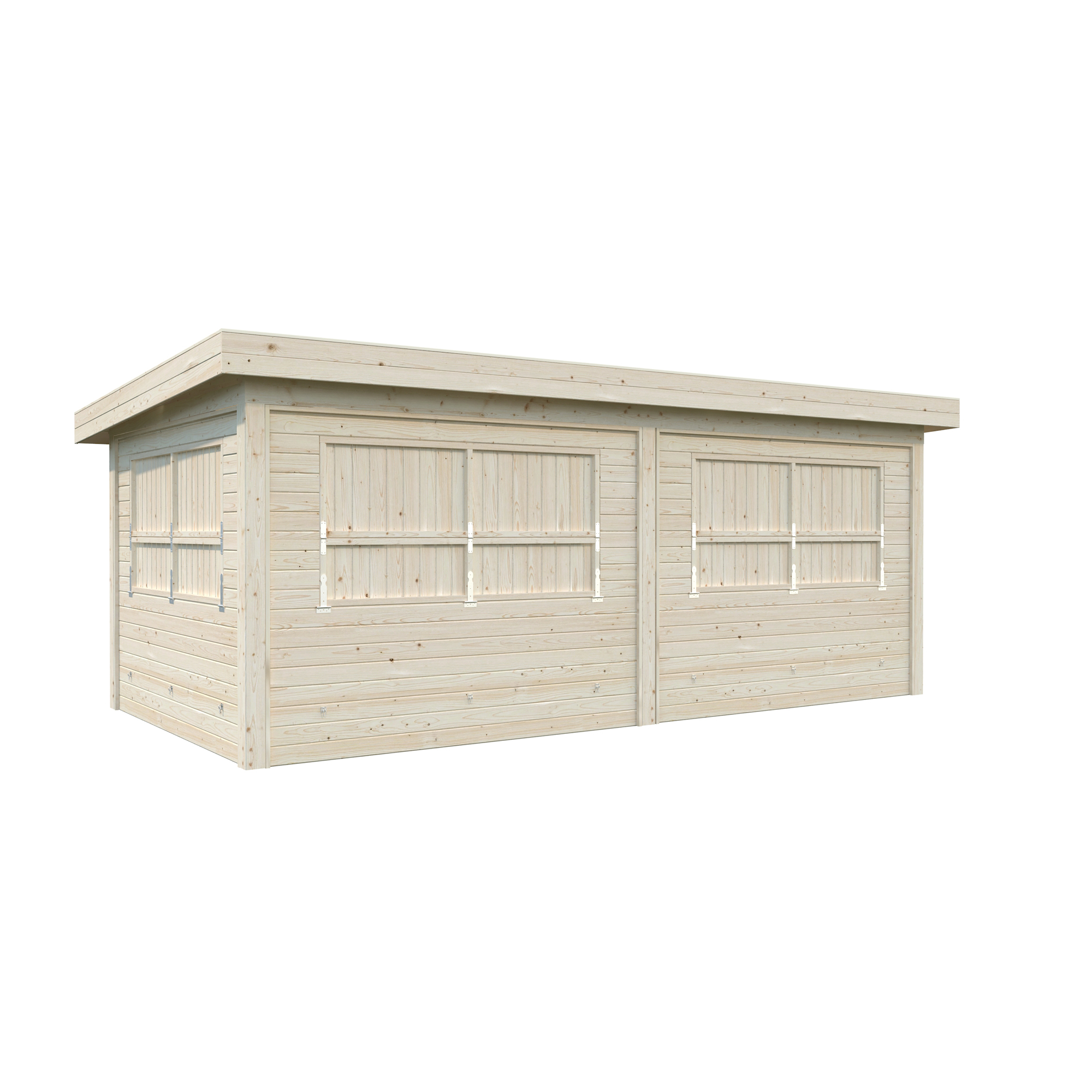Lenna kiosk 16,6 m2 Set 312 Ubehandlet Tre