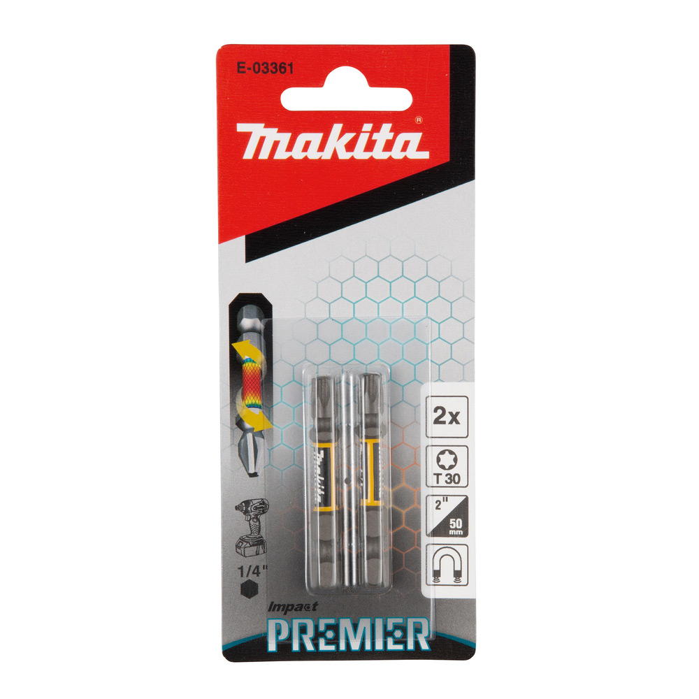 Bits Makita Impact Premier E-03361 50 mm 2-pk