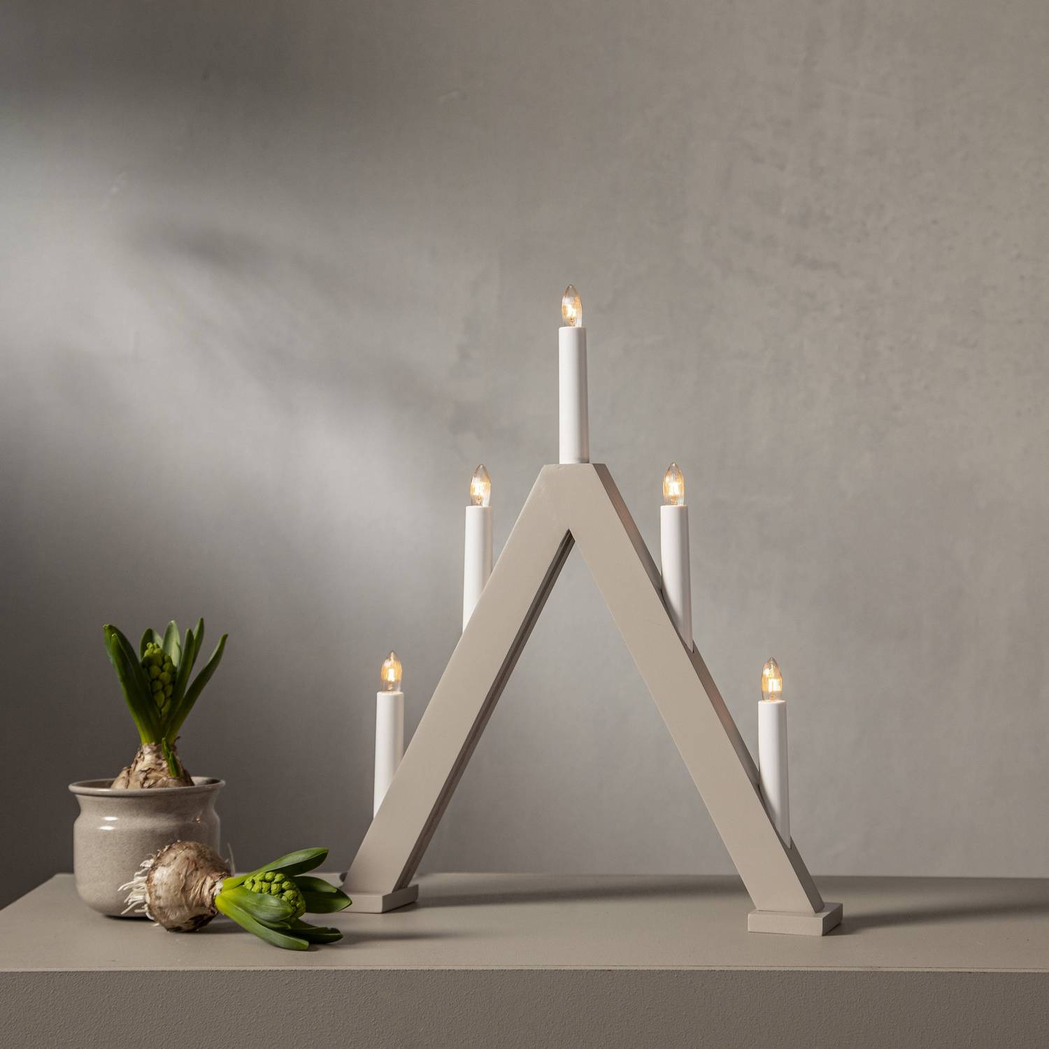 Ljusstake ALBO Beige