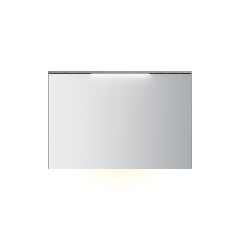 Speilskap FOSSBAD B120 D12 med Lystopp 60 + 60