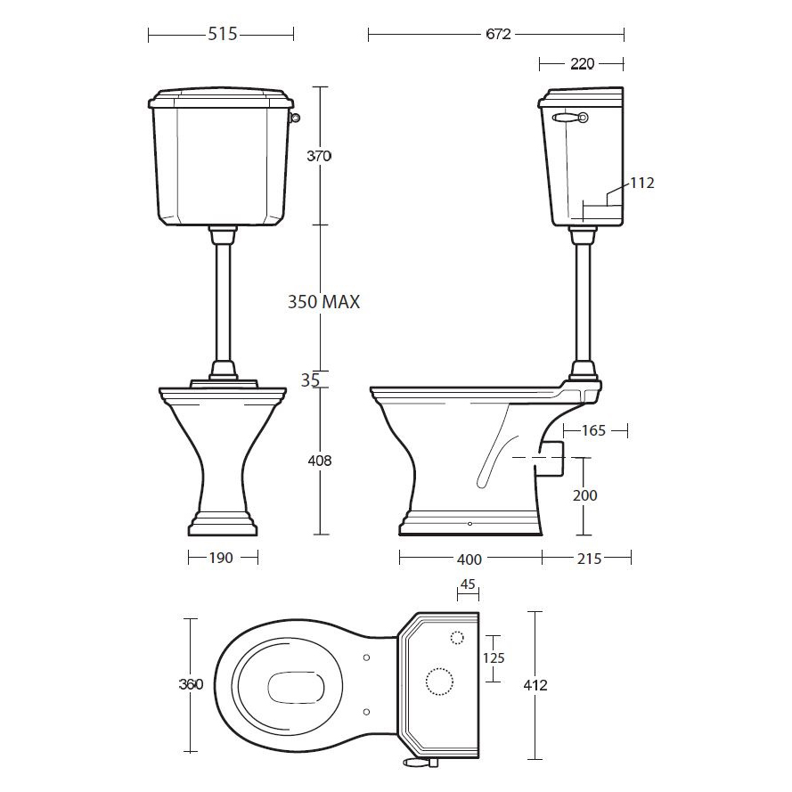 Toalett Imperial Astoria Deco LL