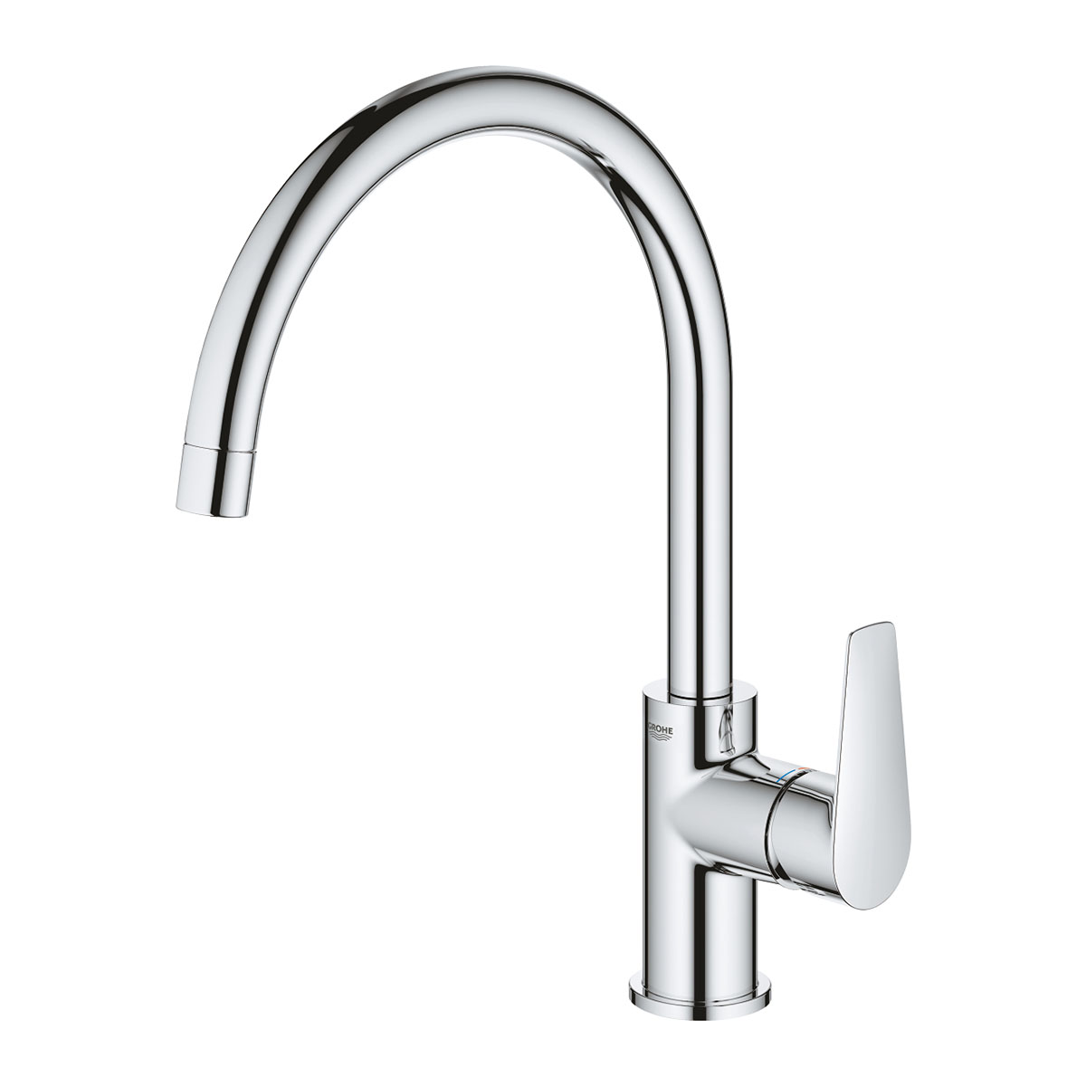 Köksblandare Grohe Start Edge C-Pip Engreppsblandare Krom Svängbar Pip Quickfix