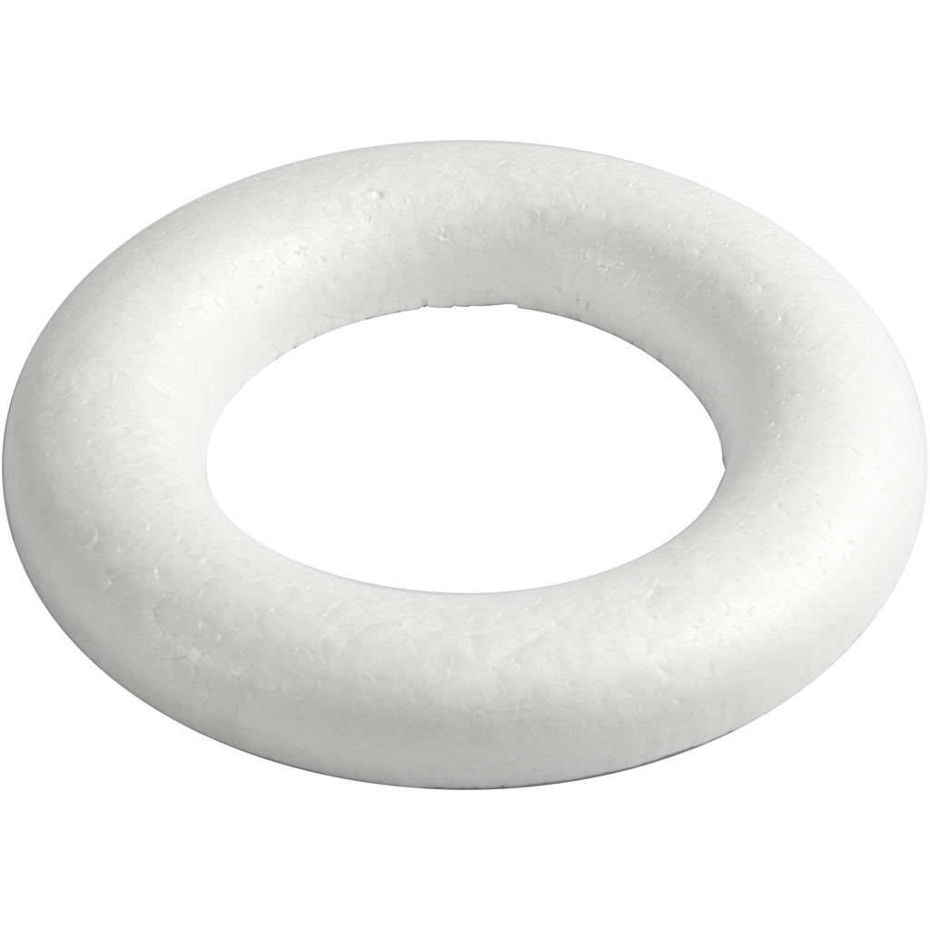 Ring Creativ Company med Flat Bakside Hvit 1 stk