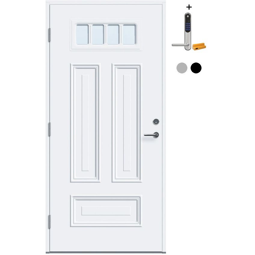 Ytterdør Tundøren Tun 445 med Yale Doorman Classic Home