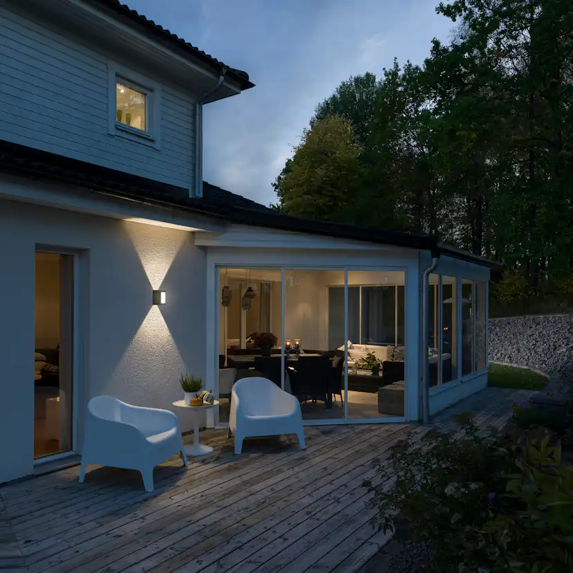 Vegglampe Gnosjö Konstsmide Cremona Opp/Ned/Frem 3X3W High Power LED
