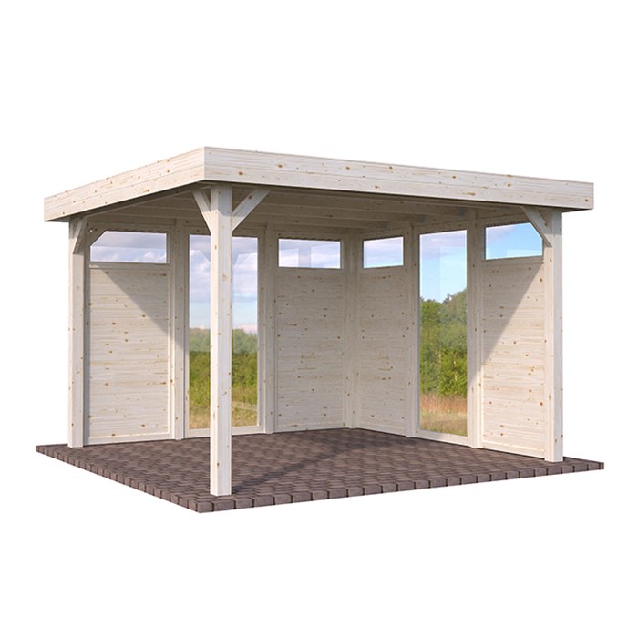 Veggelement Palmako Lucy 12,2 m2 med Helt Vindu