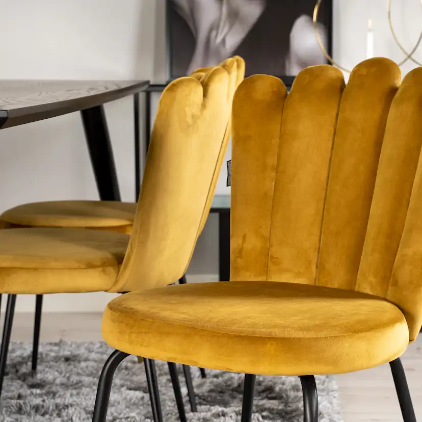 Spisegruppe furniture/fashion Disa med 6 Limhamn Light Stoler