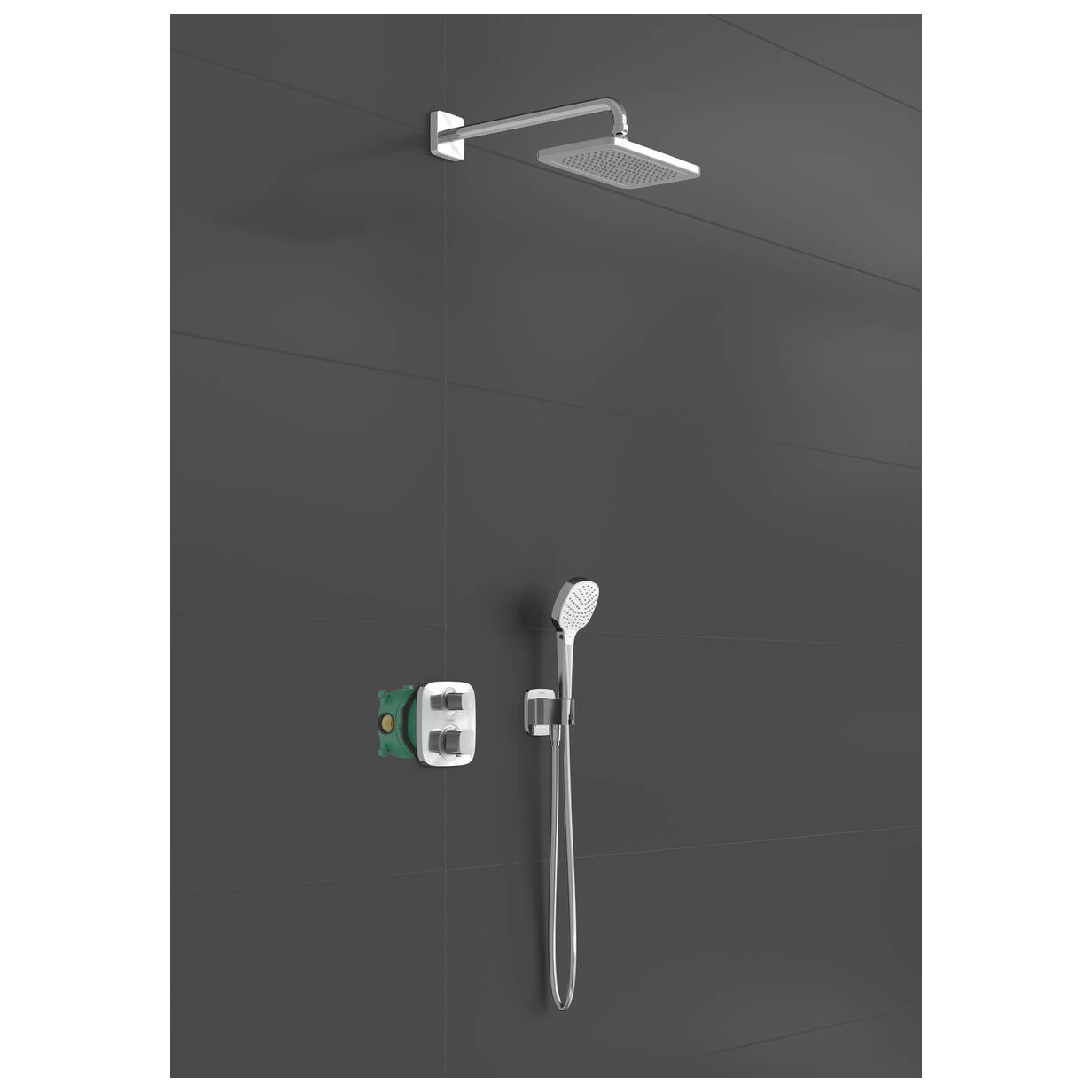 Takdusjsett Hansgrohe Croma E 280 Ecostat E for Innbygging 1jet