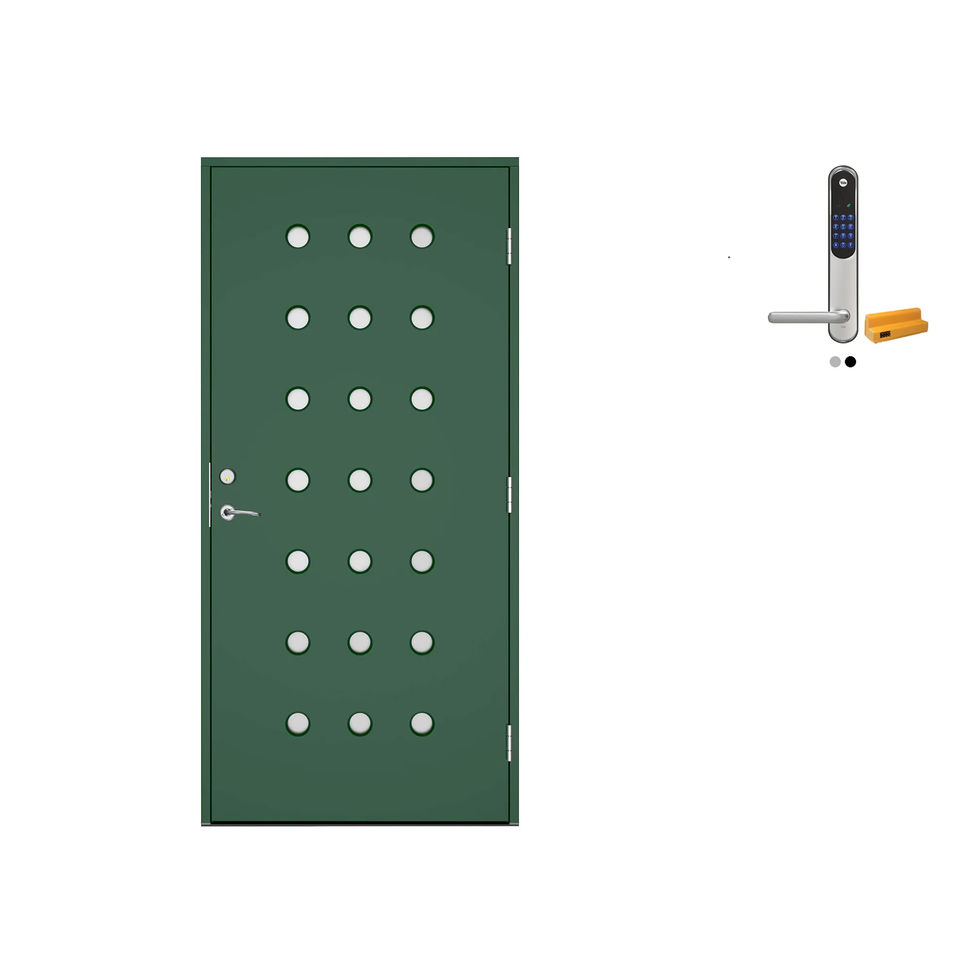 Ytterdør Swedoor Advance-Line Statement Vibe med Yale Doorman Classic Home