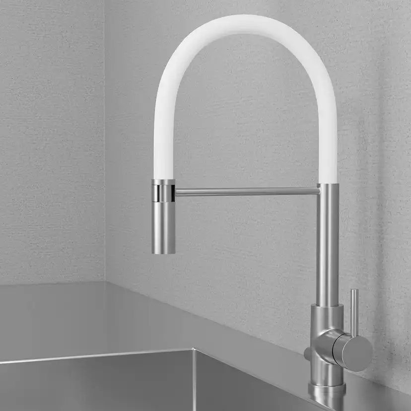 Köksblandare Scandtap Steel Pro D Med Oppvaskmaskinavstenging