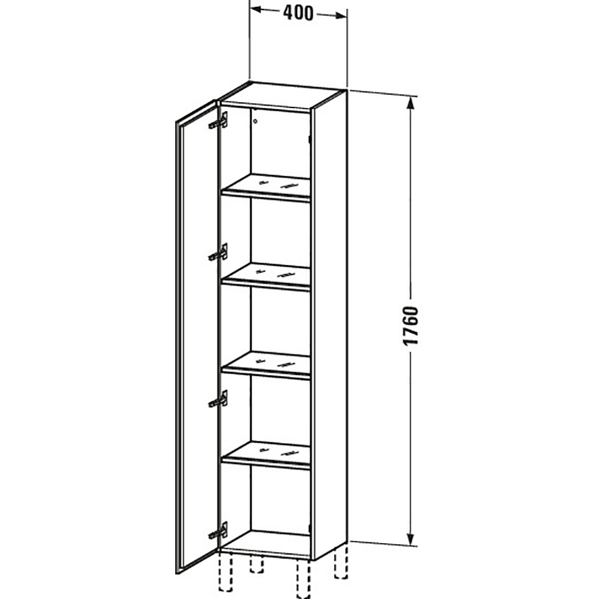 Høyskap Duravit L-Cube