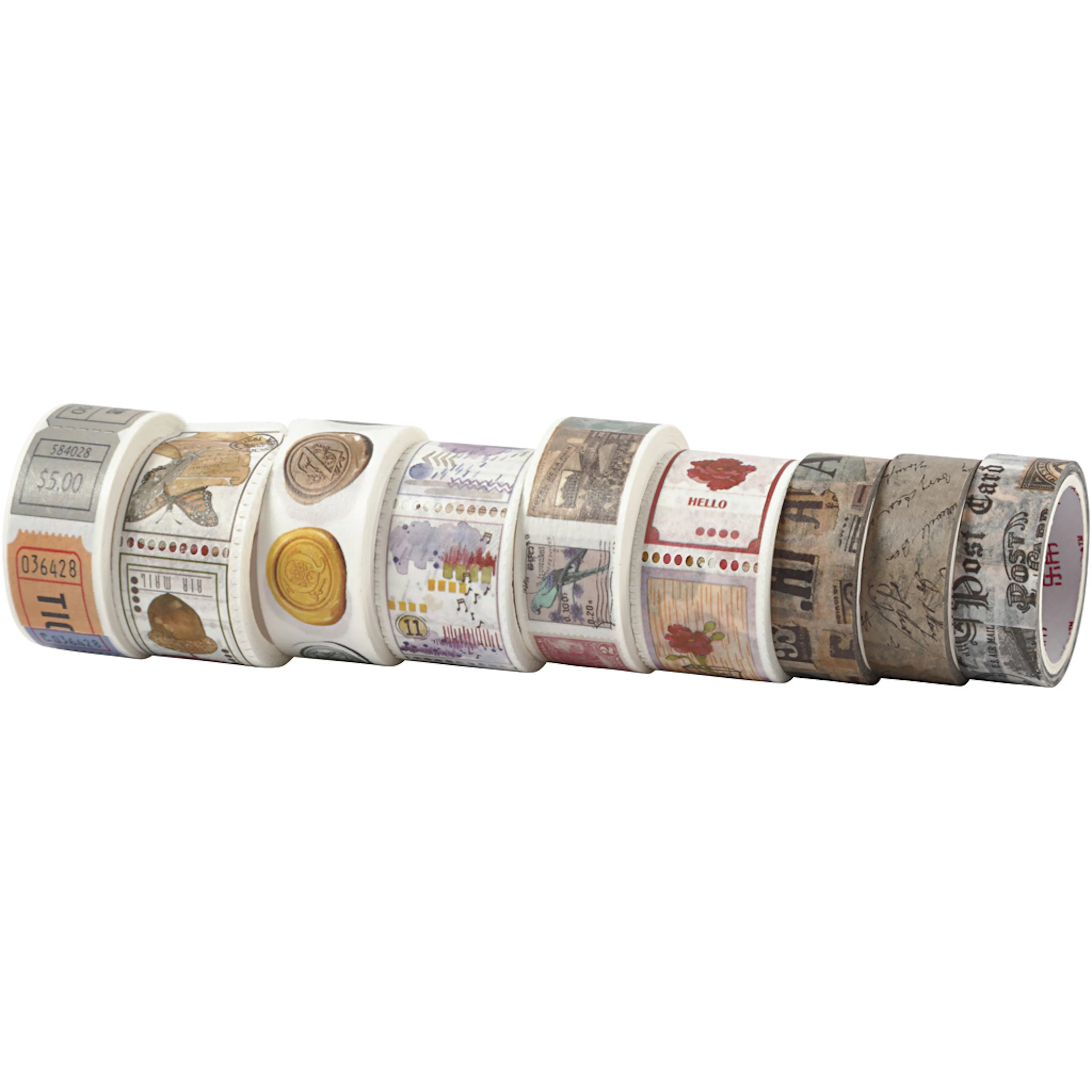 Maskeringstape Creativ Company L 3+5 m B 15+25 mm 9 Rl/1 Pk