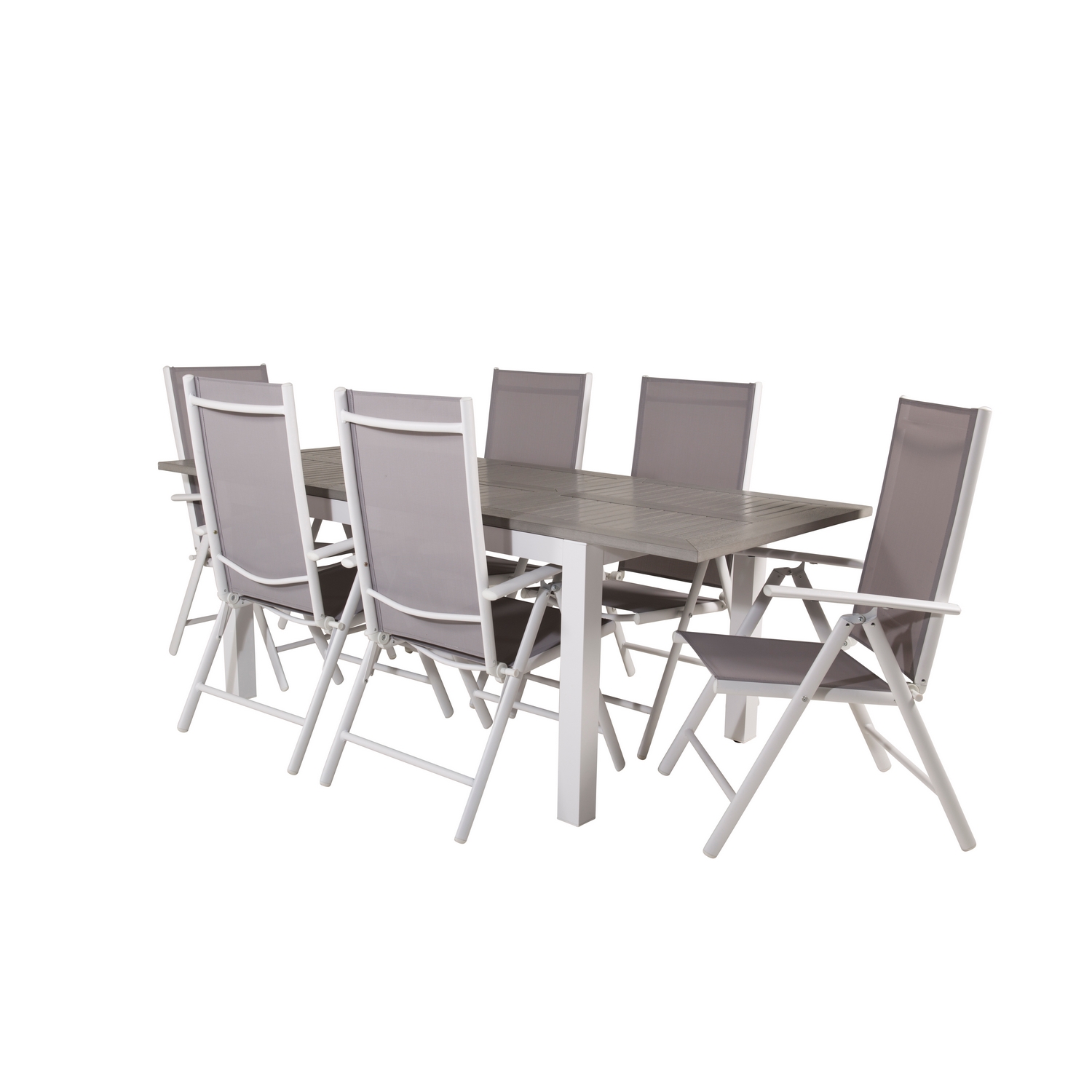 Spisegruppe Venture Home Aleyna 152/210 med 6 Bront Stoler