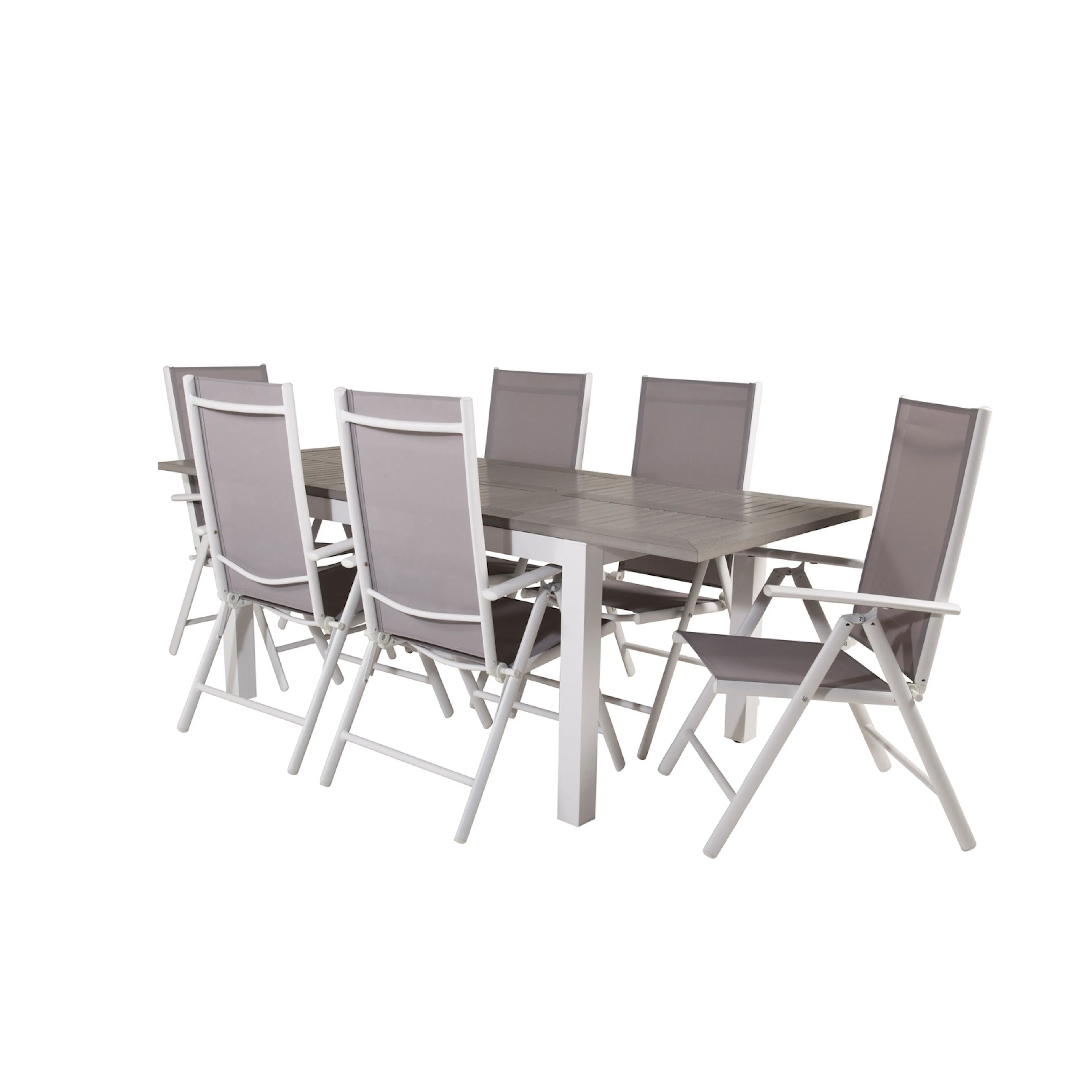 Spisegruppe Venture Home Aleyna 152/210 med 6 Bront Stoler